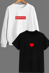 GRAŽU + INLOVE - DŽEMPERIO IR MARŠKINĖLIŲ KOMPLEKTAS